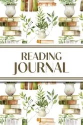 Reading Journal (Watercolour Stacked Books with Potted Plants) - Revive Stationery