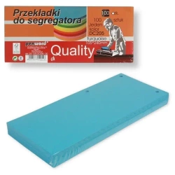 Przekładki do segregatora 100szt turquise - Penword