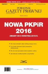 eBook Nowa PKPIR 2016 - zmiany od 8 kwietnia 2016 r. - INFOR PL SA