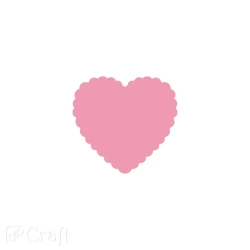 Dziurkacz ozdobny serce falbanka 2,5cm - Dalprint