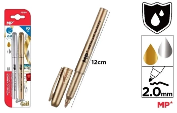 Flamaster metaliczny złoty i srebrny - MP Main Paper