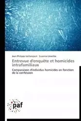 Entrevue d'enquête et homicides intrafamiliaux - Collectif