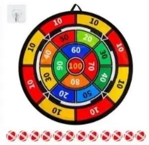 Tarcza z piłeczkami na rzep 12szt 76x76cm - Madej