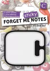 Forget me sticky notes kart samoprzylepne litera C - IF