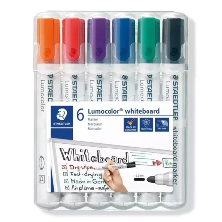 Marker Lumocolor do białych tablic 6 kolorów - Staedtler