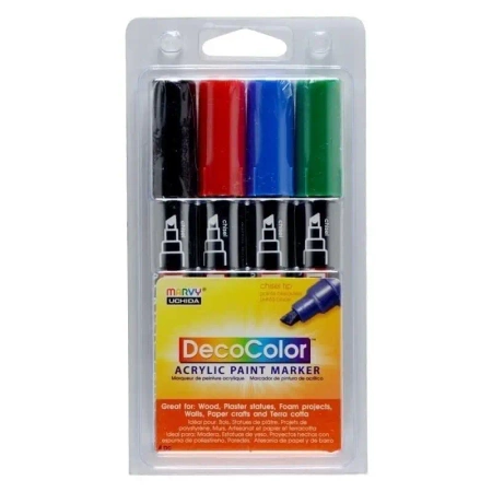 Markery akrylowe Primary 4 kolory - Marvy