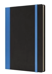 Notatnik A5 Pro M+ kropki czarny/niebieski - Like U