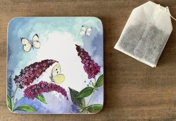 Podkładka pod kubek C228 Motyle i budleja - Alex Clark