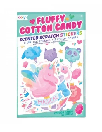 Naklejki puszysta Wata cukrowa - Kolorowe Baloniki