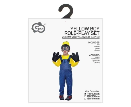 Strój dla dzieci Żółty Ludzik chłopiec 110/120 cm - Godan