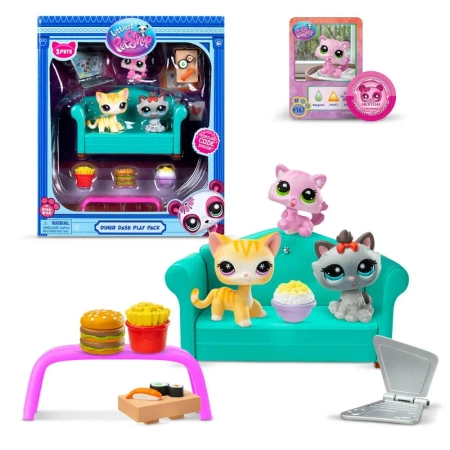 Littlest Pet Shop Podwieczorek z 3 figurkami seria 3 LPS00636 - TM TOYS