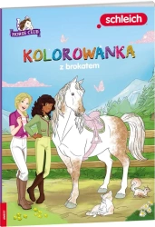 Horse Club. Kolorowanka z brokatem - praca zbiorowa