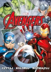 Czytaj rozwiązuj koloruj. Marvel Avengers - praca zbiorowa