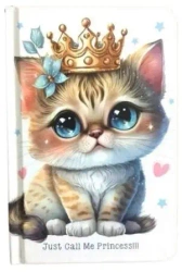 Notatnik 140x95/64K gładki Kotek w koronie FRESH