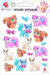 Tatuaże zmywalne dla dzieci Wesołe kotki - All4Kids