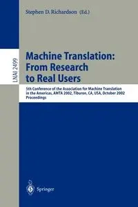Machine Translation - Richardson Stephen D.