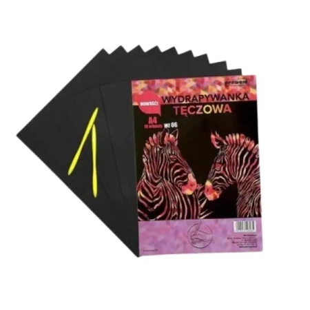 Wydrapywanka tęczowa A4 10 arkuszy WZ-06 - Penword