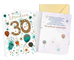 Karnet Urodziny 30 - Kukartka