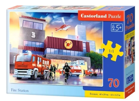 Puzzle 70 Fire station CASTOR - Castorland