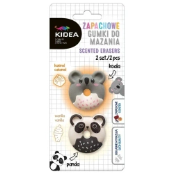 Gumki do mazania zapachowe Panda koala 2szt KIDEA - DERFORM