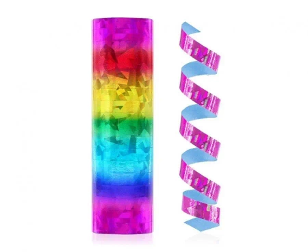 Serpentyna holograficzna tęczowa 4 m - Godan