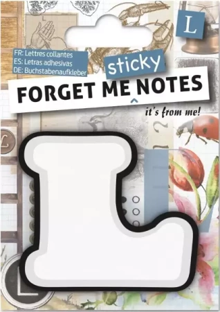 Forget me sticky notes kart samoprzylepne litera L - IF