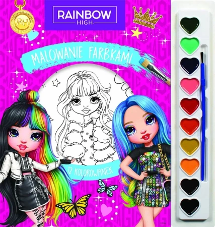 Malowanie farbkami. Rainbow High - praca zbiorowa