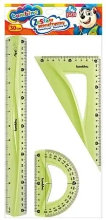 Zestaw geometryczny 3 elementy 30cm BAMBINO - ST-MAJEWSKI