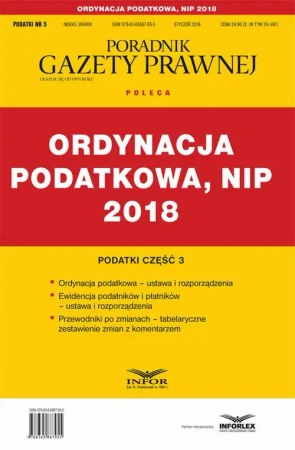 eBook Ordynacja podatkowa, NIP 2018. Podatki część 3 - Infor Pl