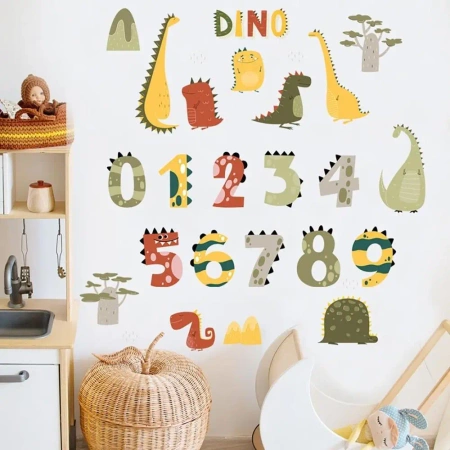 Naklejki na ścianę do pokoju dziecka dino - Sipo