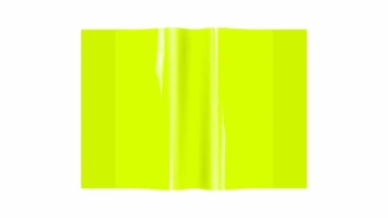 Okładka zeszytowa A5 PVC neon żółty (10szt) - Biurfol