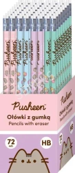 Ołówki z gumką HB Pusheen tuba (72szt) - ST-MAJEWSKI