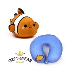 Poduszka podróżna z zabawką 2w1 Błazenek Adoramals CUSH374 - PUCKATOR EUROPEAN DISTRIBUTION CENTRE