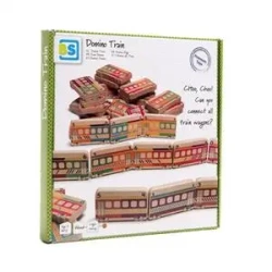BS toys drewniany pociąg domino - Pro Kids