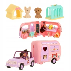 Auto z przyczepą play pocket window 50x12,5x18,7cm - Madej