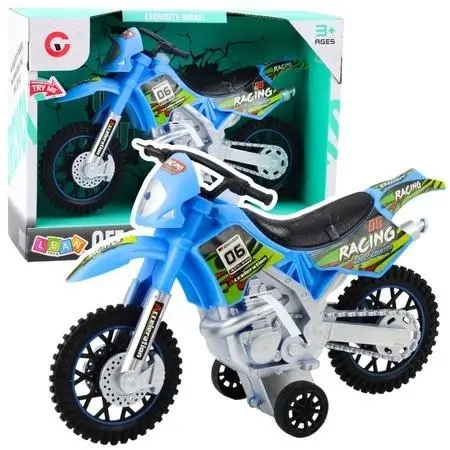 Motor crossowy Off-Road niebieski - Leantoys