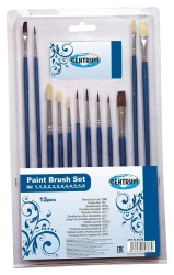 Zestaw pędzli drewnianych 12szt. - Centrum