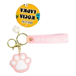 Brelok kocia łapka różowy - MCD