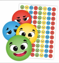 Naklejki motywacyjne - Kolorowe emocje 88szt - LearnHow