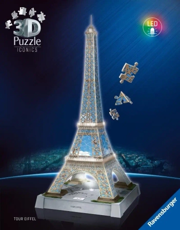 Puzzle 3D Iconics Wieża Eiffla - Ravensburger