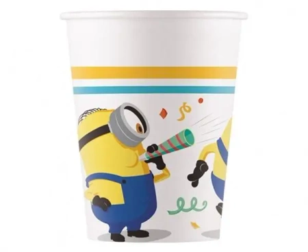 Kubeczki papierowe Minions Rise of Gru 200ml 8szt - Godan