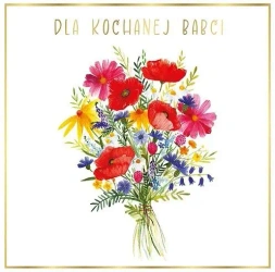 Karnet KW Bukiet Babcia - Henry