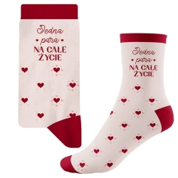 Skarpetki dla dziewczyny Jedna Para Na Całe Życie - Be-Happy Gifts