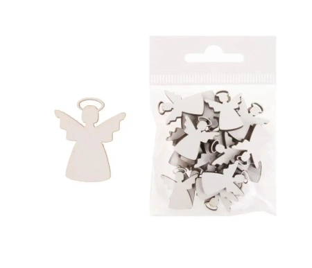 Dekoracja drewniana 24szt Anioł - Cresco