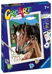 CreArt dla dzieci: Koń i kotki - Ravensburger