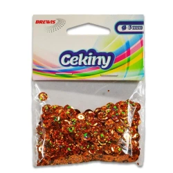 Cekiny hologramowe H 100 miedziany - Brewis