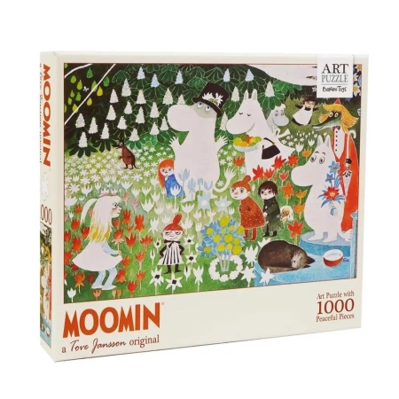 Puzzle 1000 Artystyczne Muminki Kwiatowy Ogród - Barbo Toys