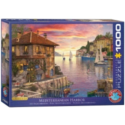 Puzzle 1000 elementów. Port śródziemnomorski