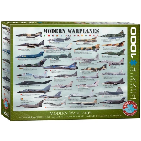 Puzzle 1000 Modern Warplanes 6000-0076 - Eurographics
