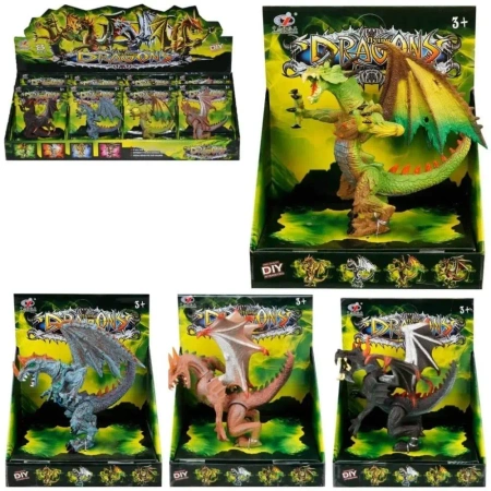 Figurka smok gumowy MIX - Trifox